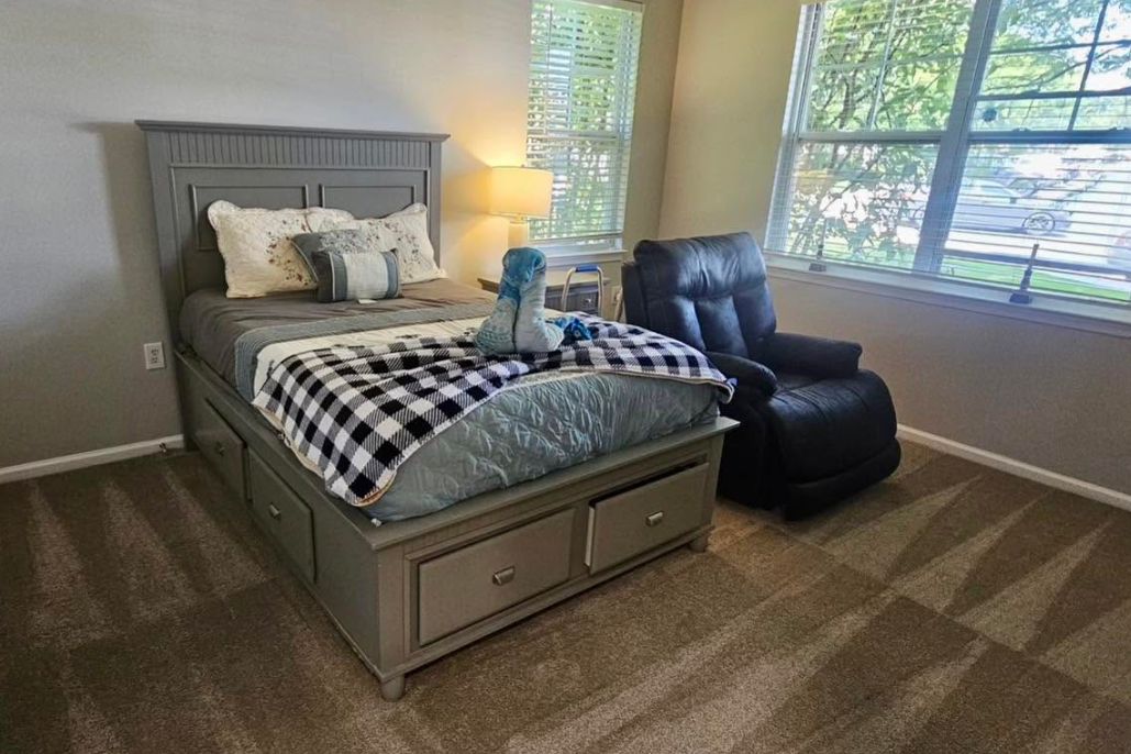 Master bedroom — after cleaning